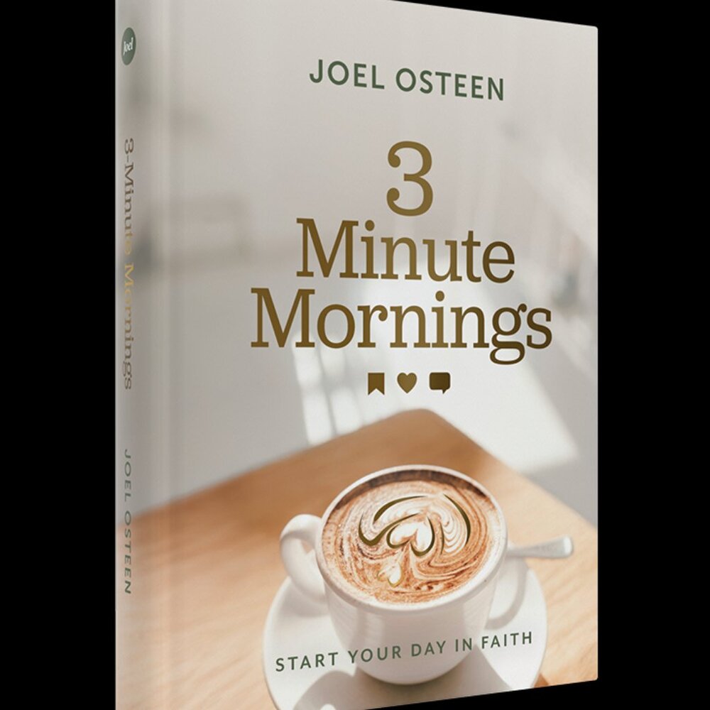 3 Minute Mornings Start Your Day in Faith, Favor Devotional Book by JOEL OSTEEN!